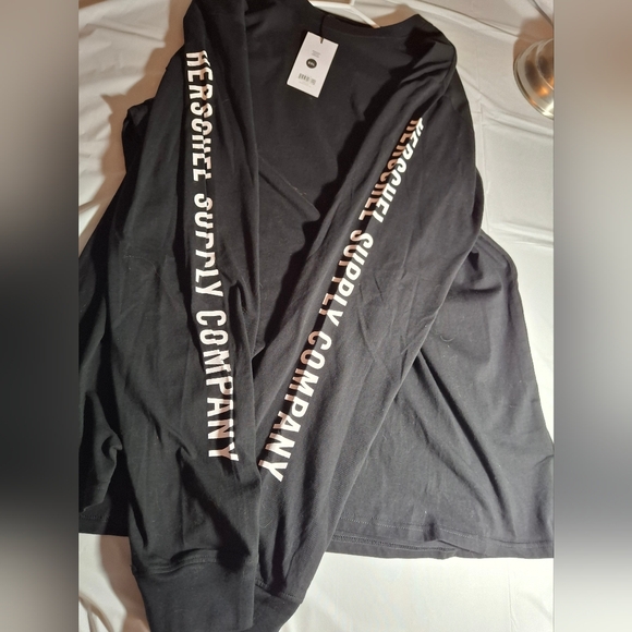 NWT Herschel Supply Company Mens XXL Black Long Sleeve Tee - Picture 4 of 11